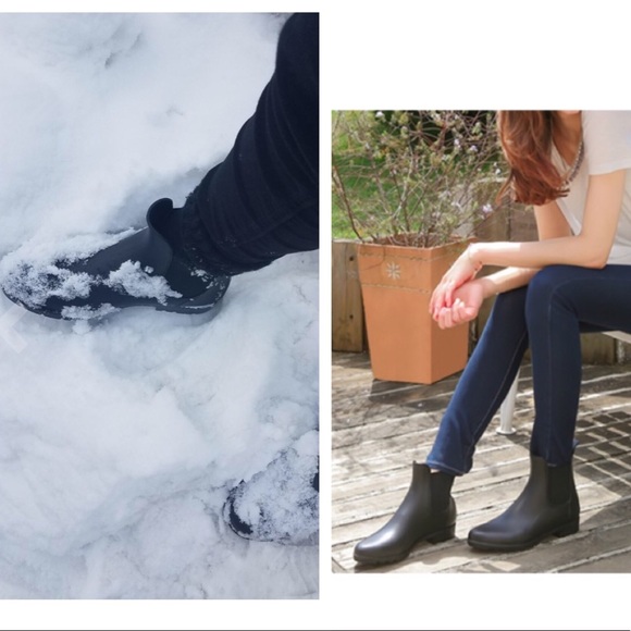 Ankle Rain Elastic Chelsea Booties Waterproof - Picture 6 of 8